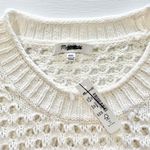 New Madewell Open Stitch Crop Sweater Vest Style NL192 Bright Ivory Size XXL White Photo 9