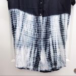 C’isa Tie Dye Black Button Down Tunic Dress Photo 3