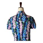 Lilly Pulitzer  Dress Women Medium Blue Floral Foxy Foxglove Carolyn Shirt Dress Photo 6