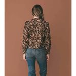 Doen Norma Fern Grove Floral Top Womens XS Brown NWT Photo 2