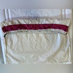 Tory Burch Canvas Drawstring Dust Bag 21" x 22" Metal Logo Charm Off White, Pink Photo 6