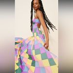 Anthropologie SWF Bandeau Spaghetti Strap Maxi Dress Pink Size L Photo 1