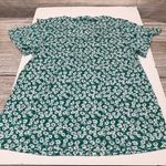 Lucky Brand  Green White Floral Short Sleeve Casual T Shirt Top Womens Size S New Photo 7