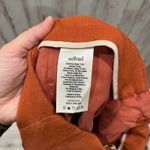 Aritzia Wilfred Cherice Italian Linen Blend Orange Slim Cigarette Pants Size 10 Photo 5