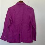 J. Jill Love Linen Blazer Wild Orchid Purple 100% Linen Size Small Photo 4