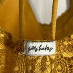 Gilly Hicks Women's Sheer Lace Floral Strappy Back Bralette Gold Size Large Photo 8