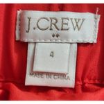 J.Crew Eyelet Skirt Coral Orange Scalloped Hem Mini Skirt Size 4 Photo 2