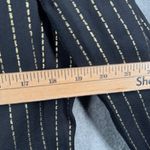 Marshall Rousso Blazer 8 Vintage 80s Gold Pinstripe Double Breasted Power Jacket Black Photo 11