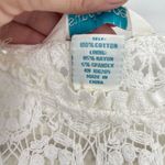 Sundance  Womens Open Crochet Knit Boho Cream Sleeveless Beach Coverup Dress S Photo 4