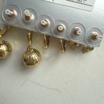 BaubleBar SUGARFIX by  Party 101 New Year's Disco 3 Pair Earring Set - Gold - NWT Photo 7