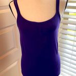 Gap Fit|| Purple tank with decorative side stitching and built in bra. Photo 0