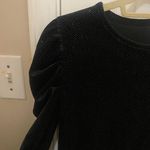 Anne Klein Sparkly Black Puff Sleeve Top with Stretch Photo 3