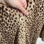 Chico's Cardigan Women XL Leopard Longline Long Sleeve Button Up Closet Staple Photo 3