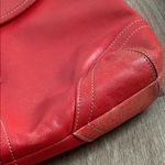 Coach  Vintage Soho Shoulder Crossbody Buckle Flap Purse Coral Red Leather Photo 10