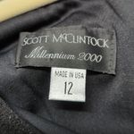 VTG Scott McClintock Millennium 2000 Dress Woman's 12 Black Glitter Gown Sparkle Photo 8