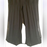 Sandro Black Viscose Silk Sleeveless Exposed Zipper V-Neck Jumpsuit Size1/Small Photo 4