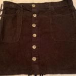 Kensie Black Corduroy Skirt Photo 0