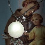 Saint Anthony Saint of Miracles Silver Tone Pendant Necklace Photo 5
