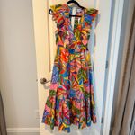 Sugar Lips NWT Tropical Print Ruffled Midi Dress | S Photo 1