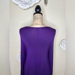 Zenana Outfitters Tunic Swing Long Sleeve Vibrant Purple Dress in Size M Photo 10