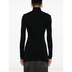 KHAITE  Rolina Top in Black Small Womens Long Sleeve Mock Neck Photo 14