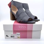 Naturalizer Soul Christina Denim Leather Block Heel Sandals Photo 8