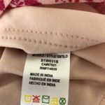 RD Style Pink Print Sheer Long Sleeve Smocked Waist Mini Dress size Large Photo 9