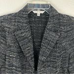 CAbi Mingle Tweed Textured Long Sleeves Half Zipper Blazer Jacket #723, Size 8 Photo 6