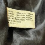 Vintage 90s Black Leather Car Coat Size M Photo 5