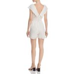 La Vie Rebecca Taylor Womens White Linen Short Playsuit Romper Size XS‎ Photo 1