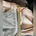 Pink Flare Wide Leg Distressed Jeans Size undefined Photo 2