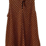Anthropologie  Metallic‎ Brown & Silver Polka Dot Print Sleeveless Top Size M Photo 0
