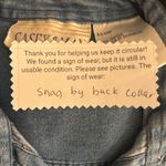 Christmas Button Down Large Denim Vintage Contrasting Collar Chambray Embroidery Blue Photo 15