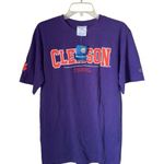 Champion  Authentic Medium Purple Clemson Tiger Tee Shirt NWT Photo 0