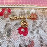 Michael Kors NWT $158 JET SET CHARM XL ZIP WRISTLET 9.5*7 inches pink/coral Photo 5