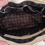 Henri Bendel  Ivory Saffiano Leather Convertible Crossbody Satchel Photo 8