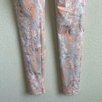 Alo Yoga Tropical Peach Pink Grey Airbrush Python Snakeskin Print Leggings Photo 8