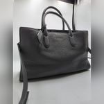 Michael Kors  Scarlett East West Satchel Charcoal Pebbled‎ Leather Handbag Photo 1