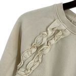 Banana Republic  Ivory Ruffle Accent Sweatshirt Size XS Photo 1