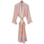 Victoria's Secret VICTORIA’S SECRET Vintage Gold Label Silky Paisley Pink Robe Size M Photo 1