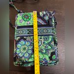 Vera Bradley Floral Crossbody Bag in Blue and Green. . Photo 6