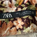ZARA  Women’s Multicolor Floral Microfiber Belted Mini
Skirt Cottage Grandma XS Photo 7