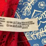 Free People Avery Red Floral Lace Plunging Racerback Bodysuit Size L New Photo 4