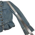 Marc Jacobs Vintage Cropped Peplum Denim Jacket Photo 7