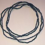 2 Elegant Blue Semi Precious Stones Beaded Boho Necklaces Photo 1