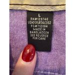 Bit & Bridle Shirt Women Large Purple Collared Floral Button Down Equestrian Photo 9