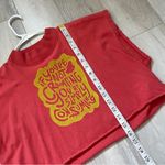 Urban Outfitters  Tshirt mockneck crop top creating consuming womens Red (small) Photo 5