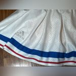 Adidas  x Pharrell Williams New York Pleated Skirt/Skort Size S White Navy Blue Photo 2