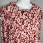 Free People Mini Babydoll Dress Womens XSmall Floral Pleated Boho Ruffle Pretty Photo 4