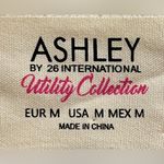 Ashley by 26 International  - off white /cream button up corduroy shirt shacket - Medium Photo 5